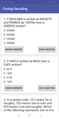 Reasoning for Competitive Exams android App screenshot 2